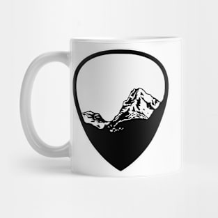 Guitar pick with mountains Mug